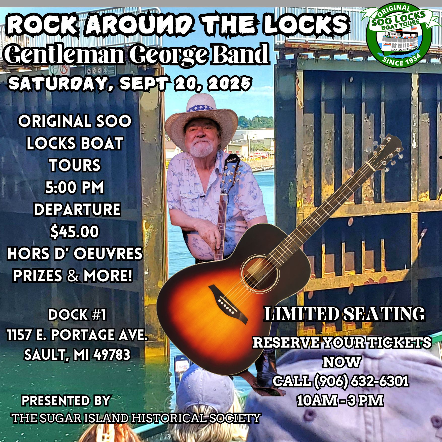 Rock Around the Lock 2025 Original Soo Locks Boat Tour Theme Cruise